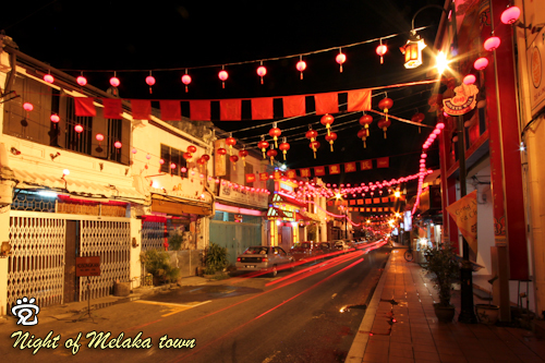 Jonker Street with Chinese New Year decoration