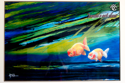 Goldfishes - painting by Jamie