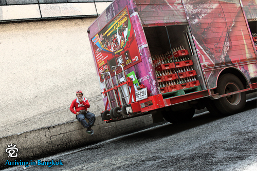 Coca-Cola and Fanta trucks could be seen everywhere. Thai just love the drinks