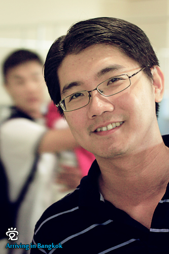 Wei-Seong at the airport