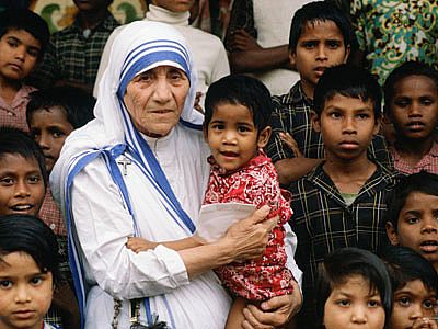 Mother Teresa (image from http://trebord.wordpress.com/)