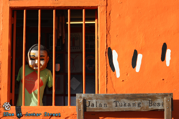 a dummy of the Orangutan House at Tukang Besi Street