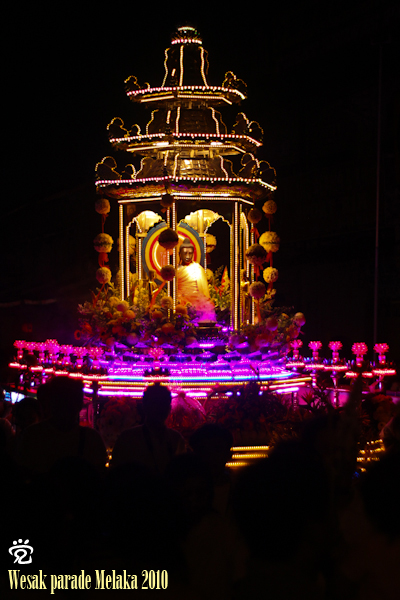 Seck Kia Eenh's colorful float of Wesak Day 2010 parade in Melaka