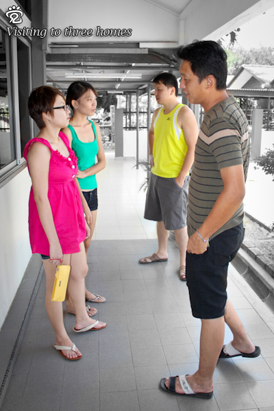 discussing the old folks' matter: Tracy, Cindy, Ah-Seong and Kok-Liang