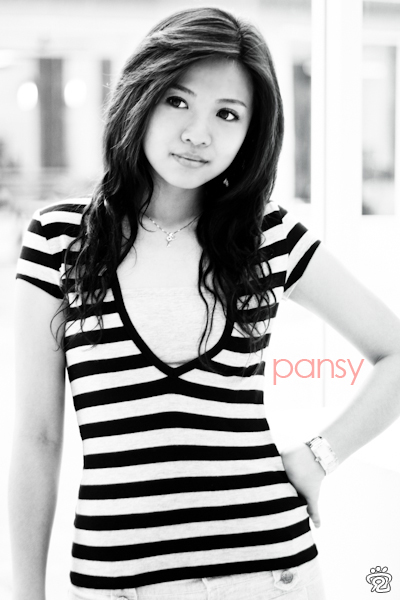 Pansy, the model who gave her time to us for portraiture photography