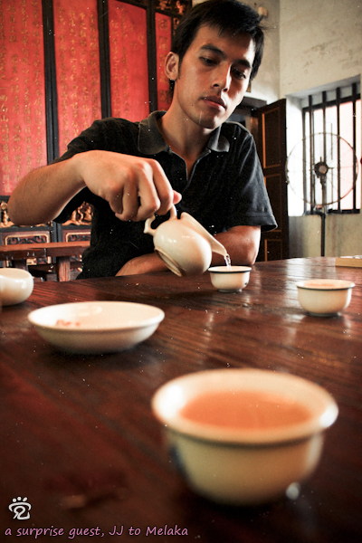 JJ at the Cheng Ho Tea House
