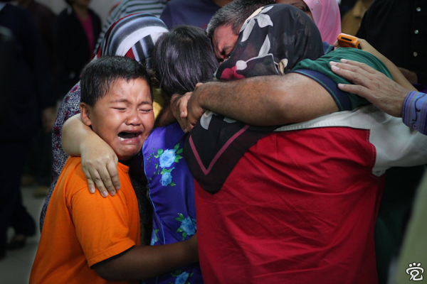 grief (family of victim in bus crash)