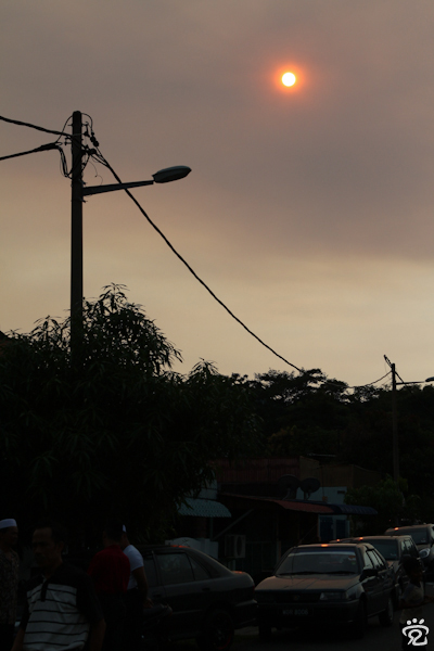 hazzy sun