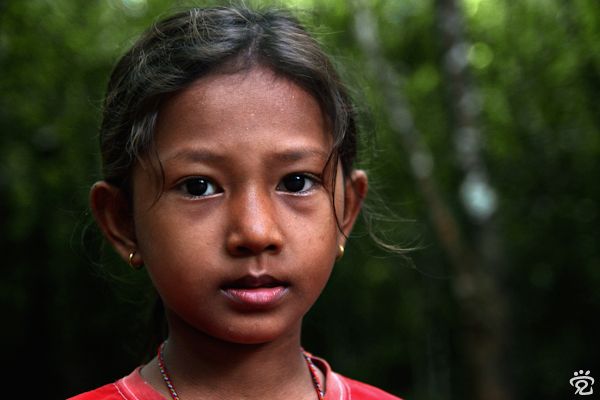 little girl at Ta Prohm