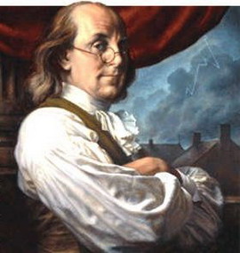 Benjamin Franklin (image from www.benfranklinhouse.org)