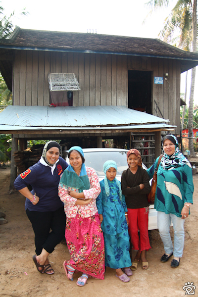 my friend, Amy (left) and the villagers