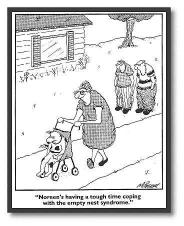 empty nest syndrome (cartoon by John McPherson)