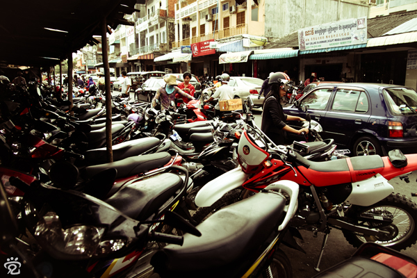 flooded with bikes