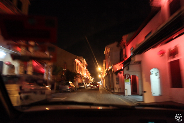 leaving the street, thanks to Hock-Hwee for the lift