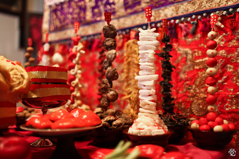skewers of offerings and each has a meaning