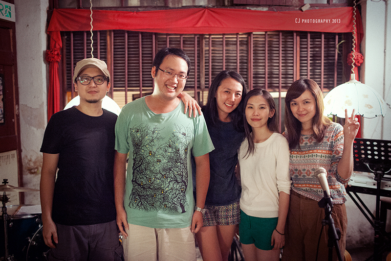from left: Keith, Chow-Gui, Aki, Anna, Tangerine