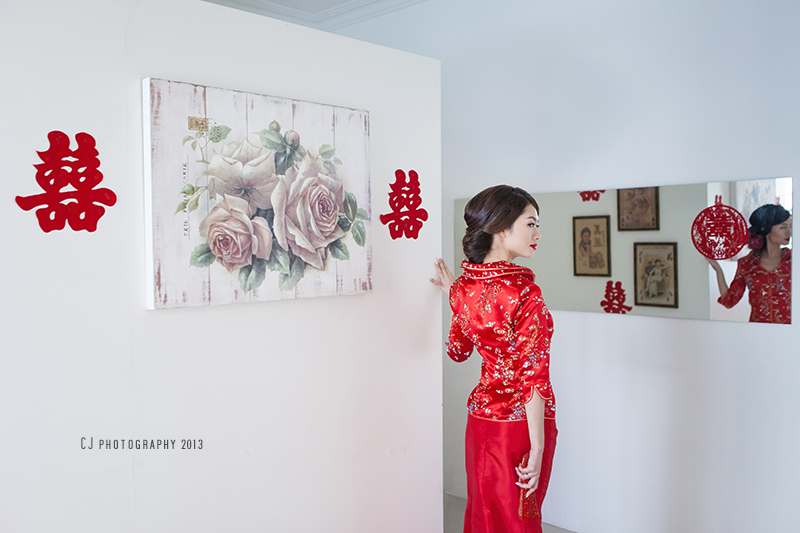 Chinese wedding costume in Melaka