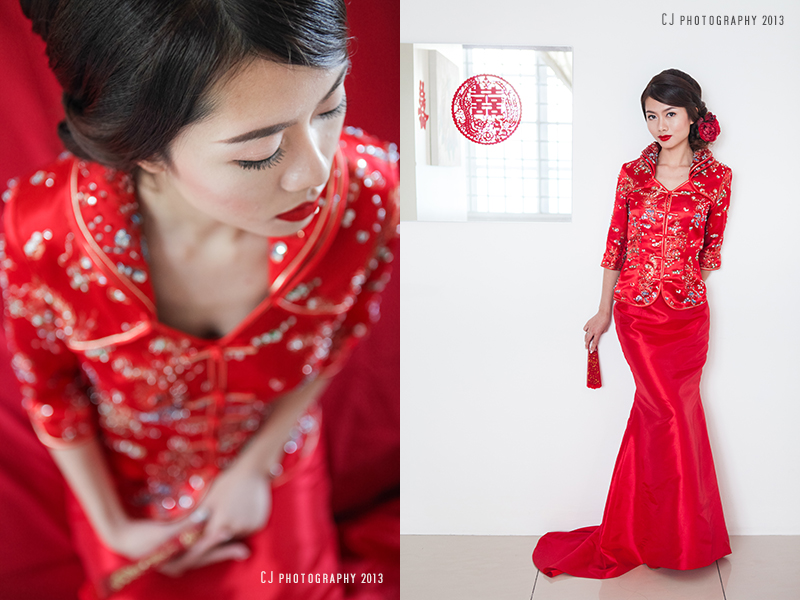 beautiful bride from Melaka on actual wedding day 