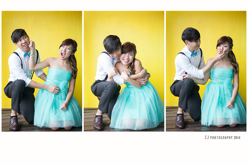 Fun couple portrait with wedding photographer Melaka