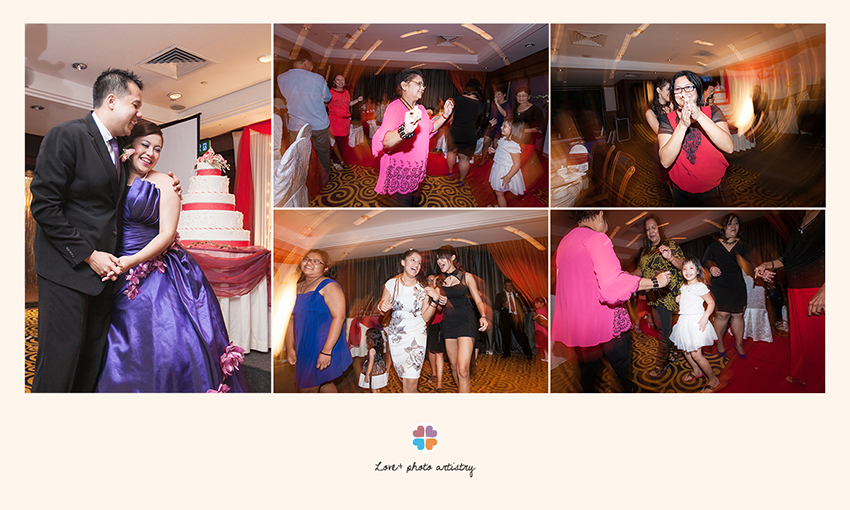 Wedding dinner reception at Ramada Plaza Hotel Melaka with lots of dance and laughters