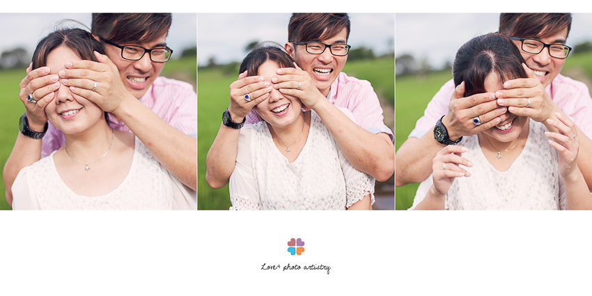 Fun and casual portrait in paddy field near Sungai Rambai Melaka