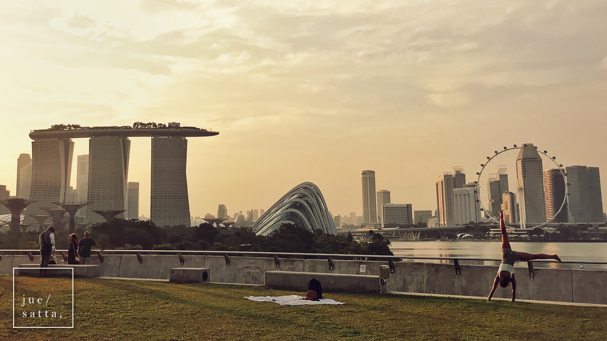 Marina Barrage in the late afternoon (iPhonegraphy)