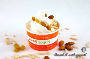 Cereal and nuts yogurt