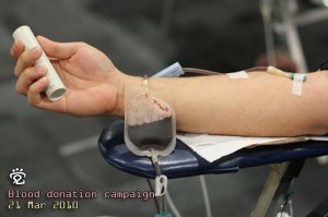 Blood donation campaign at Mahkota Parade, 21st March 2010