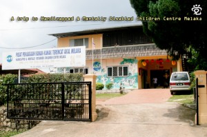 Front view of the Handicapped and Mentally Disabled Children Centre Melaka