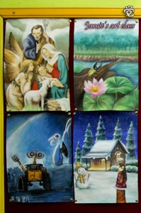 Outstanding paintings of Jamie's students