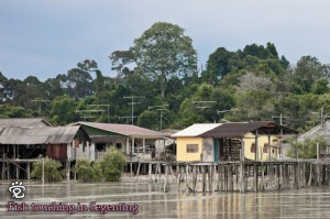 Attap houses of the fishing village