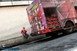 Coca-Cola and Fanta trucks could be seen everywhere. Thai just love the drinks