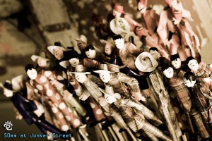 Chinese offerings in a shop at Tokong Street