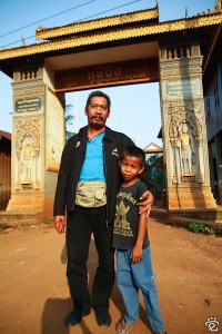 my friend, Zam (left) and a Khmer boy