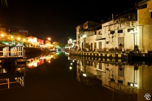 mirrored Melaka River