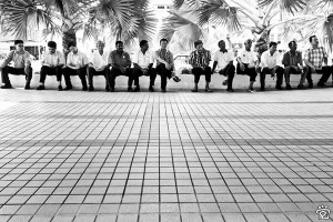 "someone call for the taxi?" (taxi stand of Melaka Sentral)