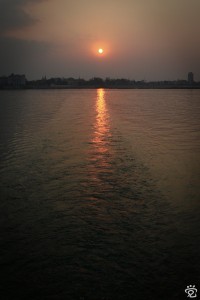 sunset of Mekong River