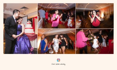 Wedding dinner reception at Ramada Plaza Hotel Melaka with lots of dance and laughters