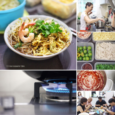 Homemade Sarawak Laksa in Melaka