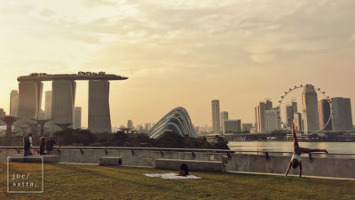 Marina Barrage in the late afternoon